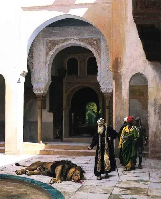 Den forbannede løven - Jean-Léon Gérôme