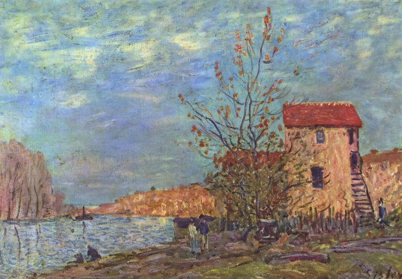 Le Loing i Moret - Alfred Sisley