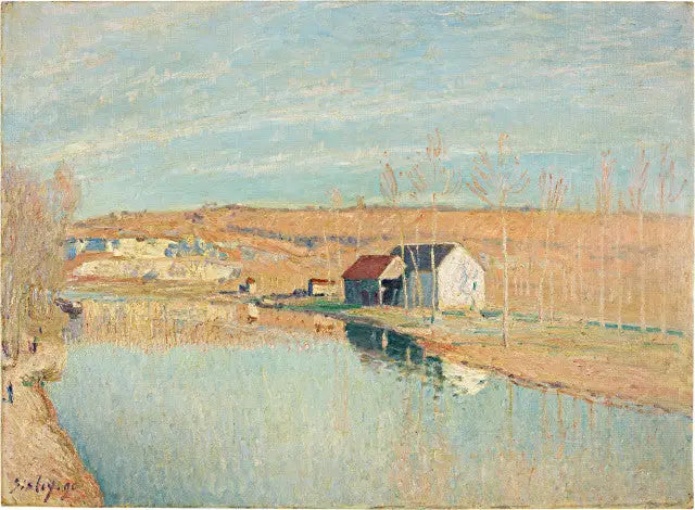 Le Loing og åsene til Saint-Nicaise - Mars Sol - Alfred Sisley