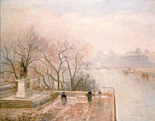 Louvre, Solnedgang, Rim (Andre Serie) - Camille Pissarro