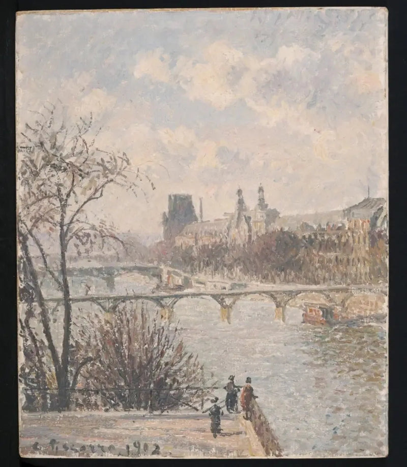 Louvre, morgen - Camille Pissarro