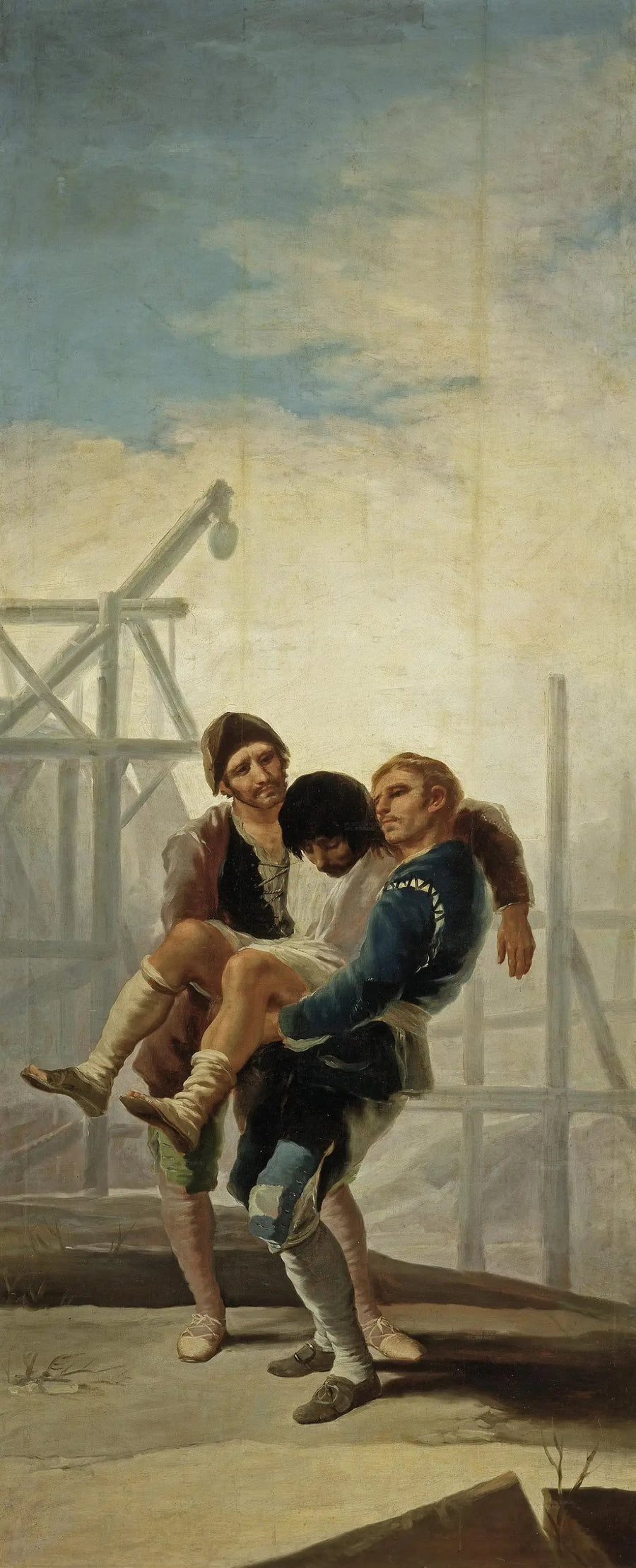 Den skadde mureren - Francisco de Goya