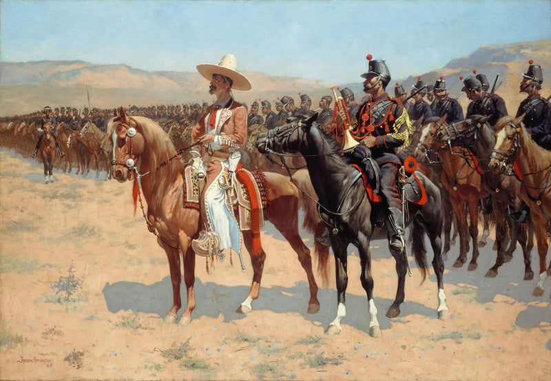 Den meksikanske storheten - Frederic Remington

Source:
Le major mexicain - Frederic Remington