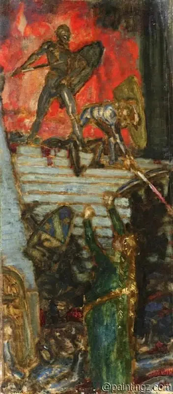 "Nibelungenes Ulykke - Franz von Stuck"