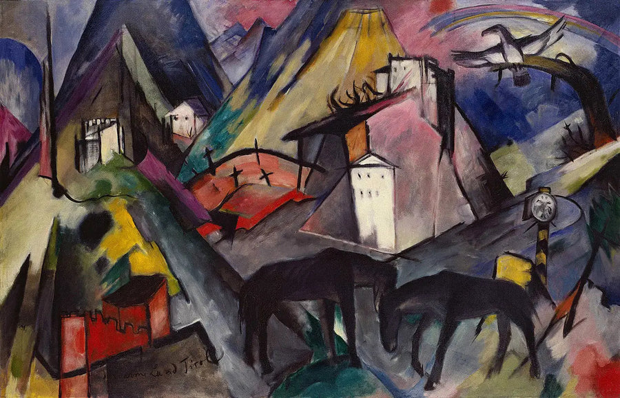 Det ulykkelige landet Tyrol - Franz Marc