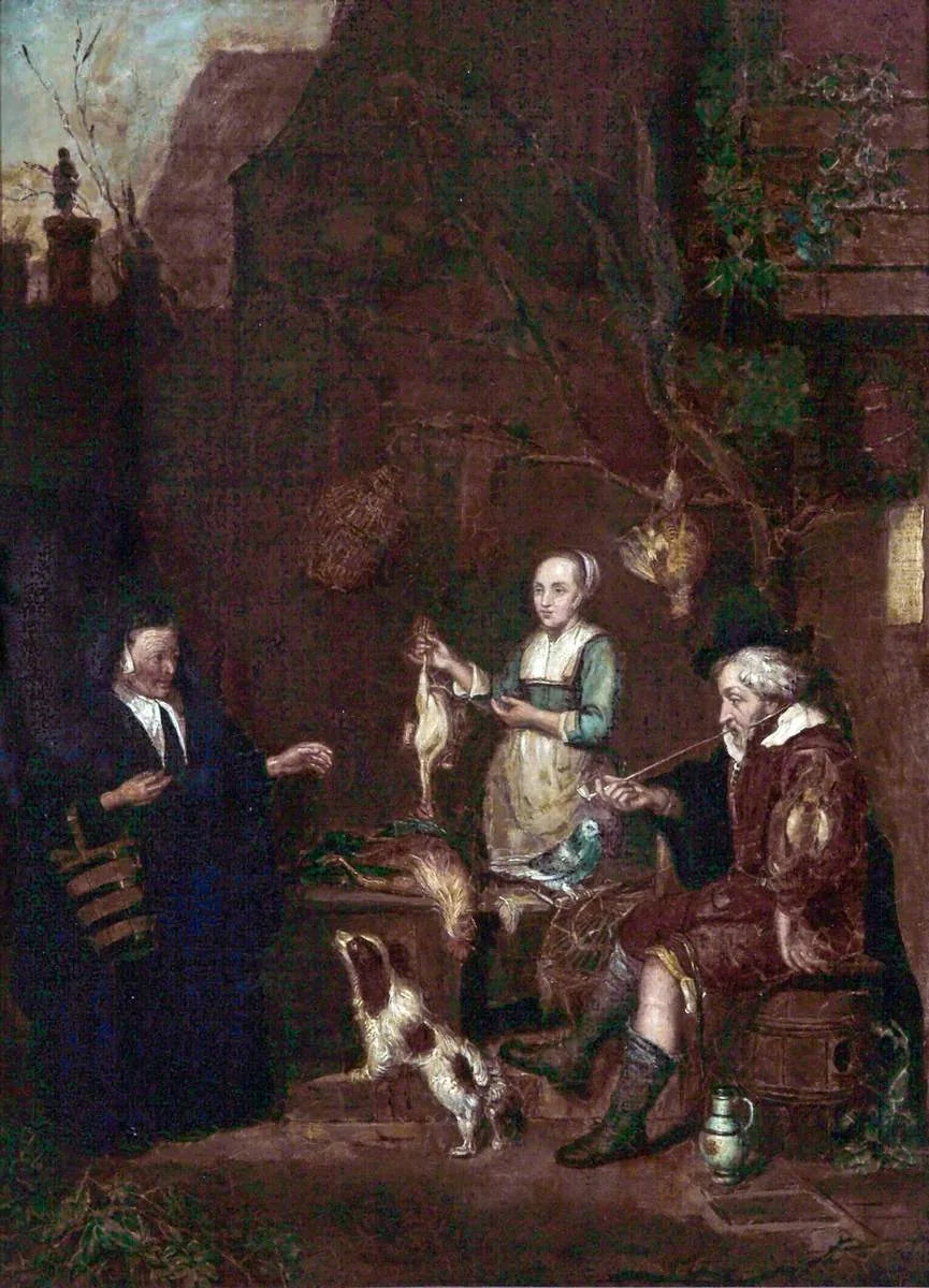 Le marchand de volailles - Gabriel Metsu image 1 tableau peint à l’huile sur toile