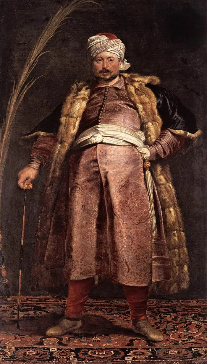 Handelsmannen Nicolas des Respaigne som pilegrim til Jerusalem - Peter Paul Rubens