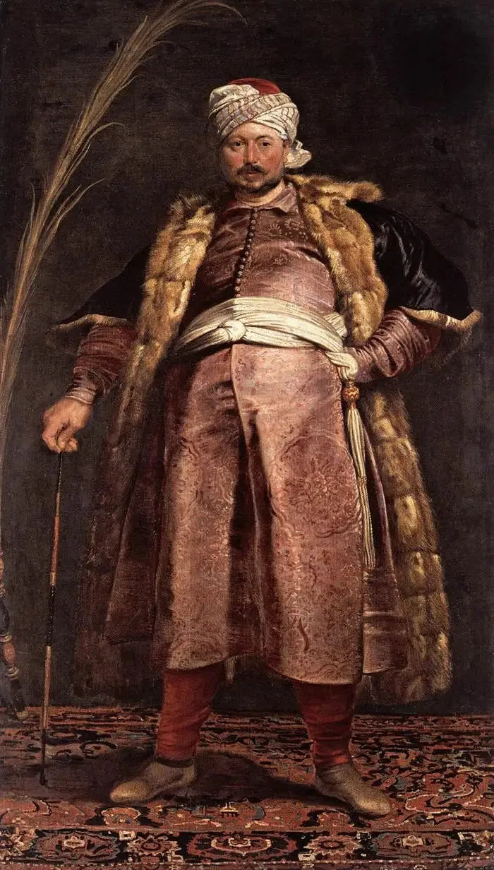 Handelsmannen Nicolas des Respaigne som pilegrim til Jerusalem - Peter Paul Rubens