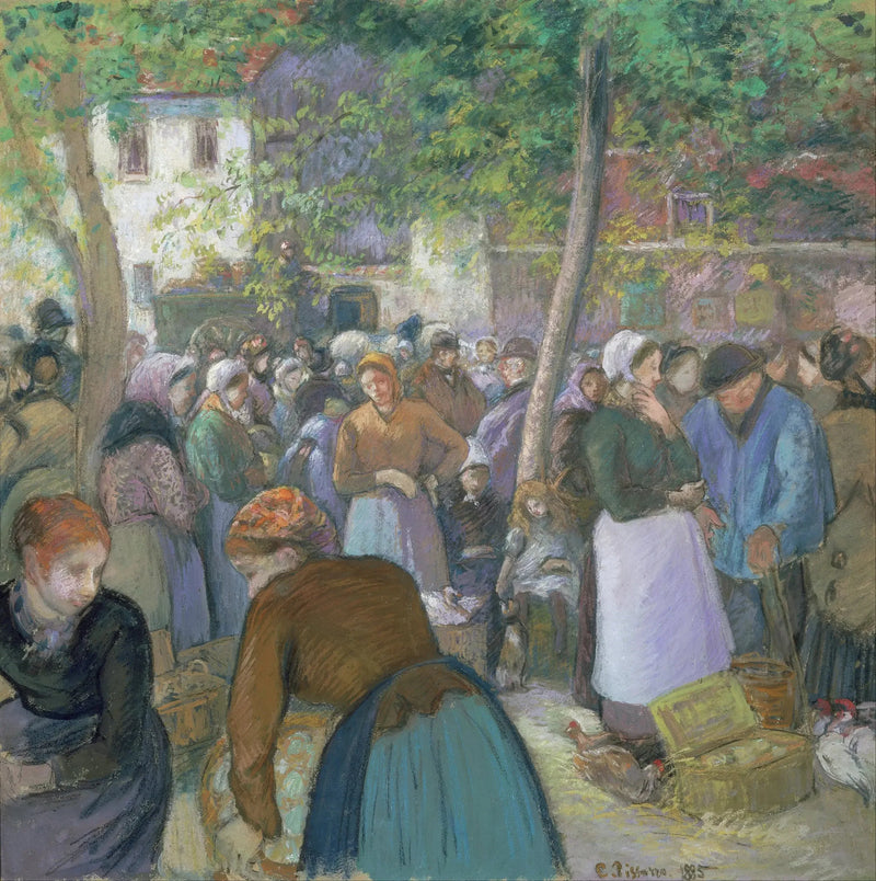 Gisors-markedet - Camille Pissarro