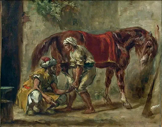 Hesteskoeren - Eugène Delacroix