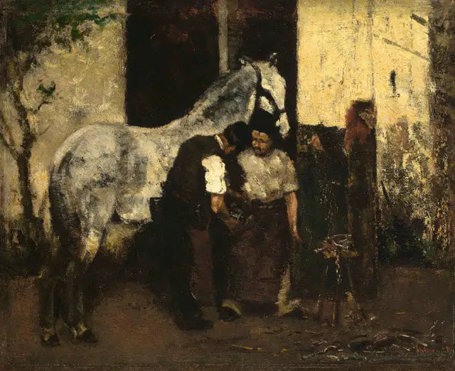 Hesteskoeren - Max Liebermann