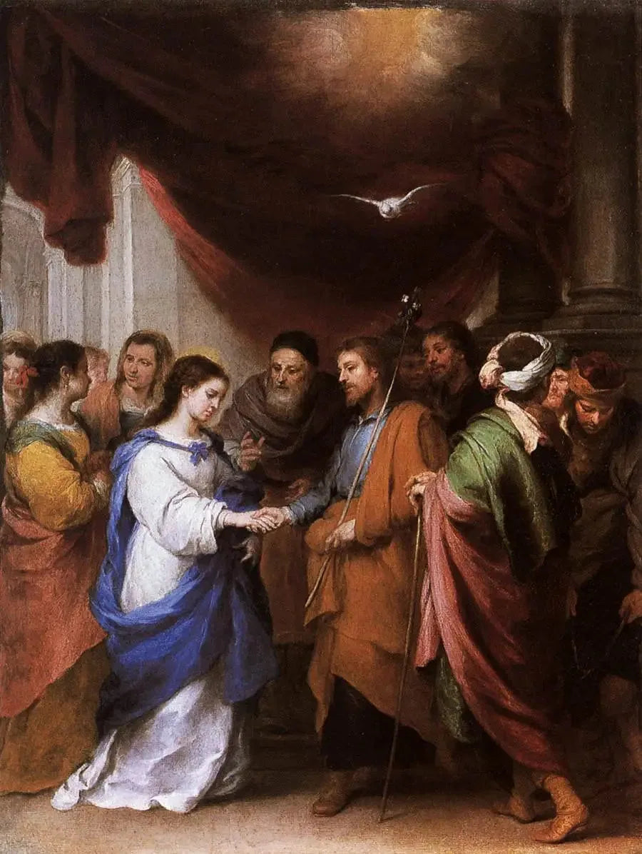Jomfru Marias bryllup - Bartolomé Esteban Murillo

Source:
Le Mariage de la Vierge - Bartolomé Esteban Murillo