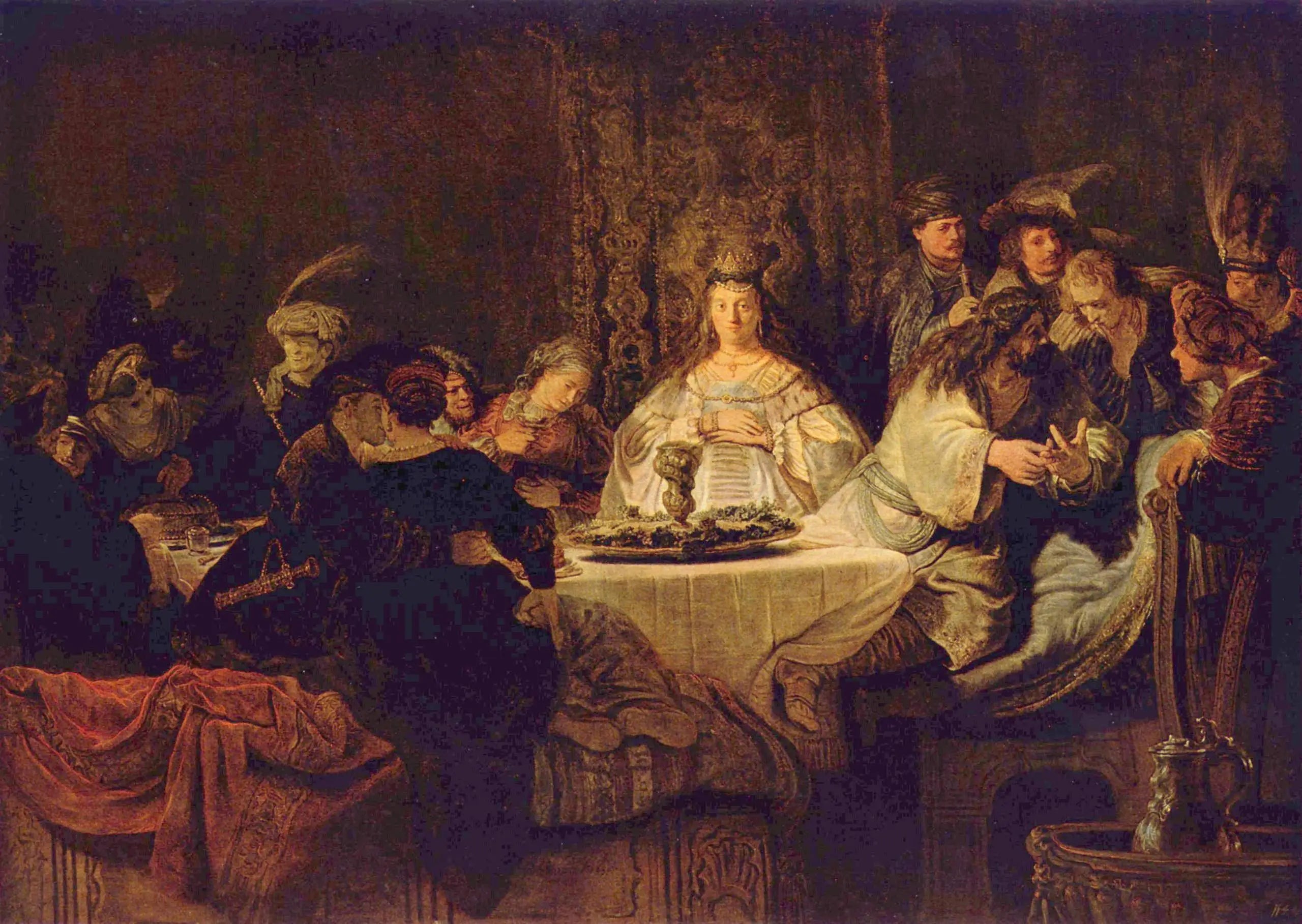 Le mariage de Samson - Rembrandt image 1 reproduction réalisée par Alpha Reproduction