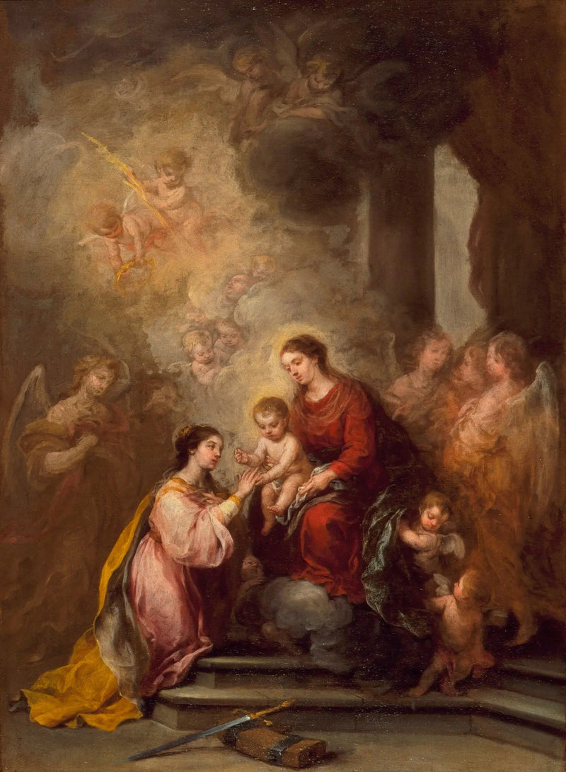 Den mystiske ekteskap av den hellige Katarina - Bartolomé Esteban Murillo

Source:
Le mariage mystique de sainte Catherine - Bartolomé Esteban Murillo