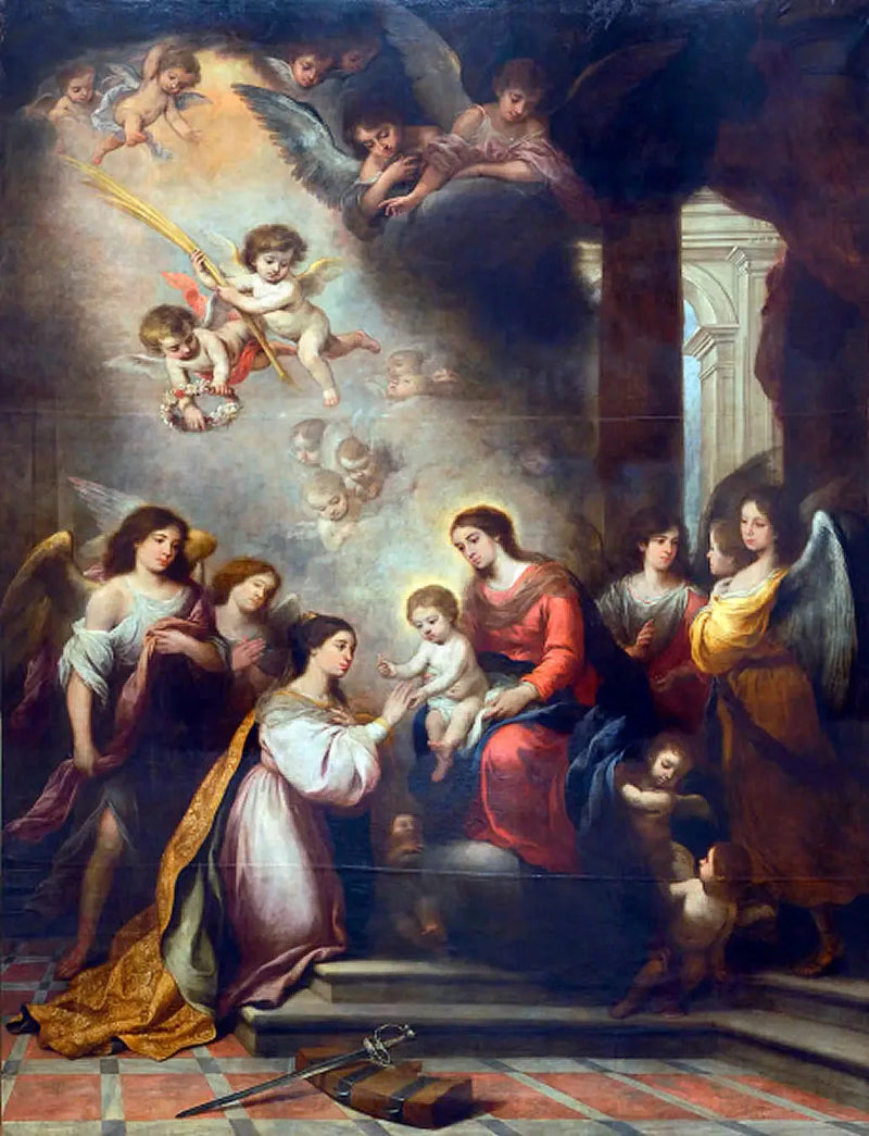 Den mystiske bryllupet til Santa Katarina - Bartolomé Esteban Murillo

Source:
Le Mariage mystique de Sainte Catherine - Bartolomé Esteban Murillo