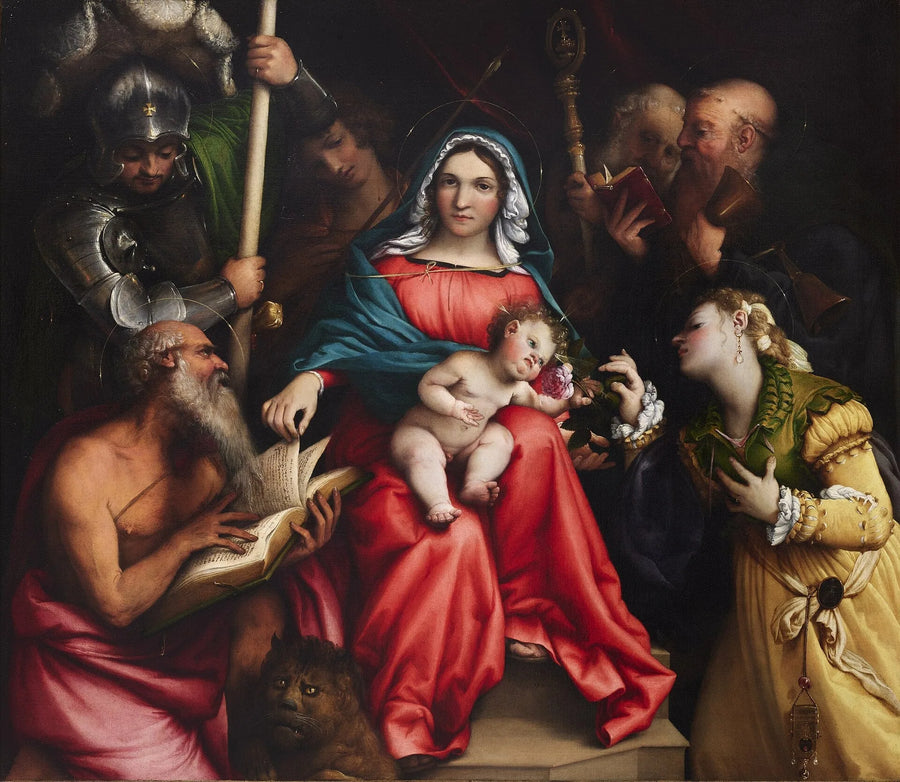 Den mystiske bryllupet til den hellige Catherine (Lotto, Roma) - Lorenzo Lotto