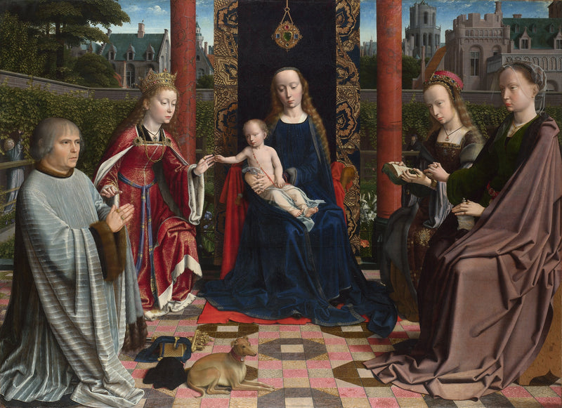 Den mystiske ekteskap av Saint Catherine, av Gérard David - Gérard David