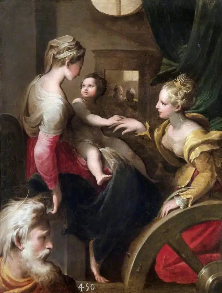 Den mystiske ekteskap av den hellige Katarina - Parmigianino