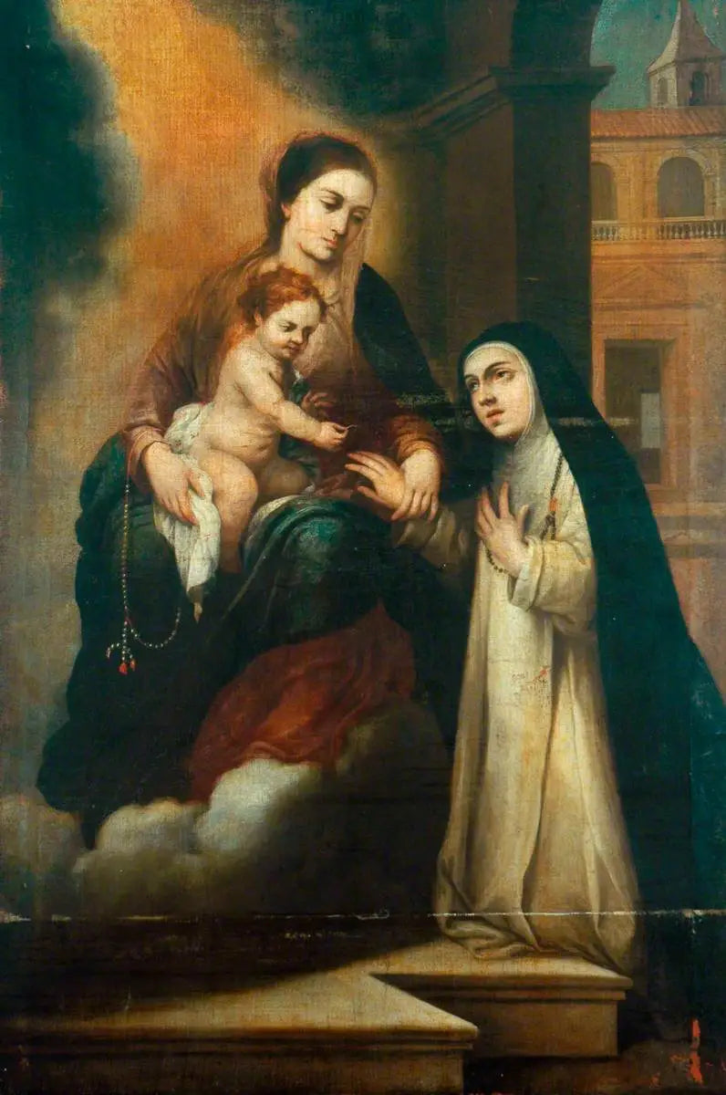 Den mystiske ekteskap av den hellige Katarina av Siena - Bartolomé Esteban Murillo

Source:
Le mariage mystique de sainte Catherine de Sienne - Bartolomé Esteban Murillo
