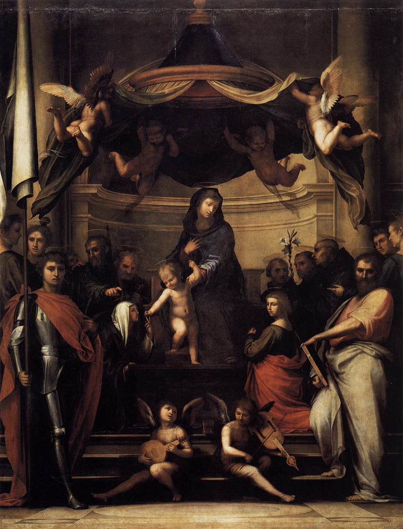 Den mystiske ekteskap av den hellige Katarina av Siena - Fra Bartolomeo