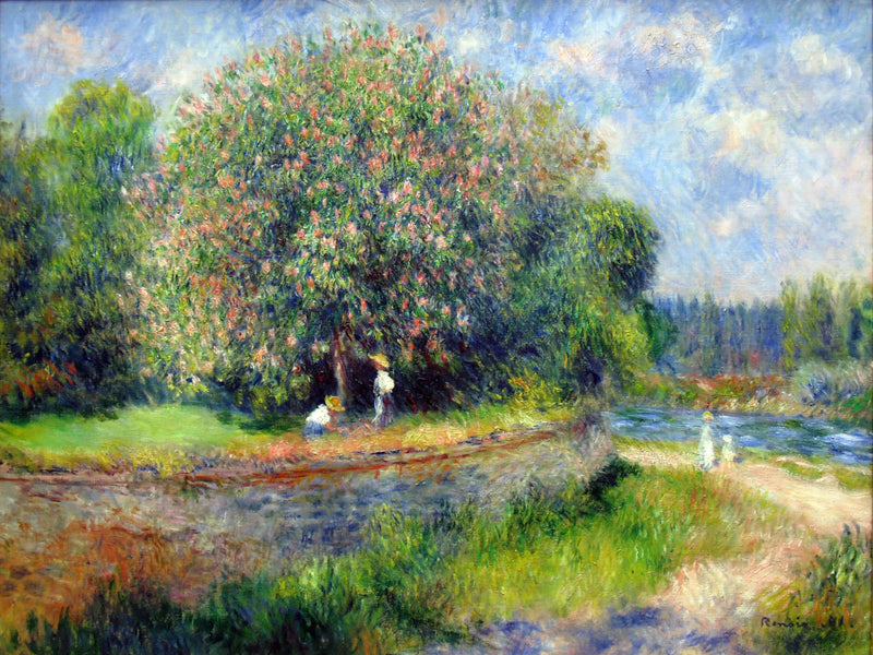 Kastanjetreet i blomst - Pierre-Auguste Renoir