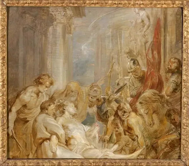 Saint Adrien's martyrdom, circa 1615-1621 - Peter Paul Rubens