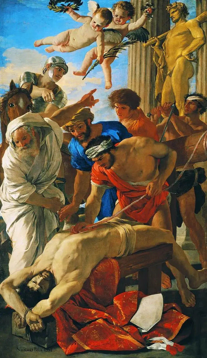 Den hellige Erasmos lidelse - Nicolas Poussin