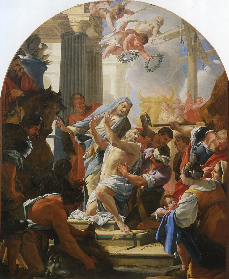 Saint Eustachus' lidenskap - Simon Vouet