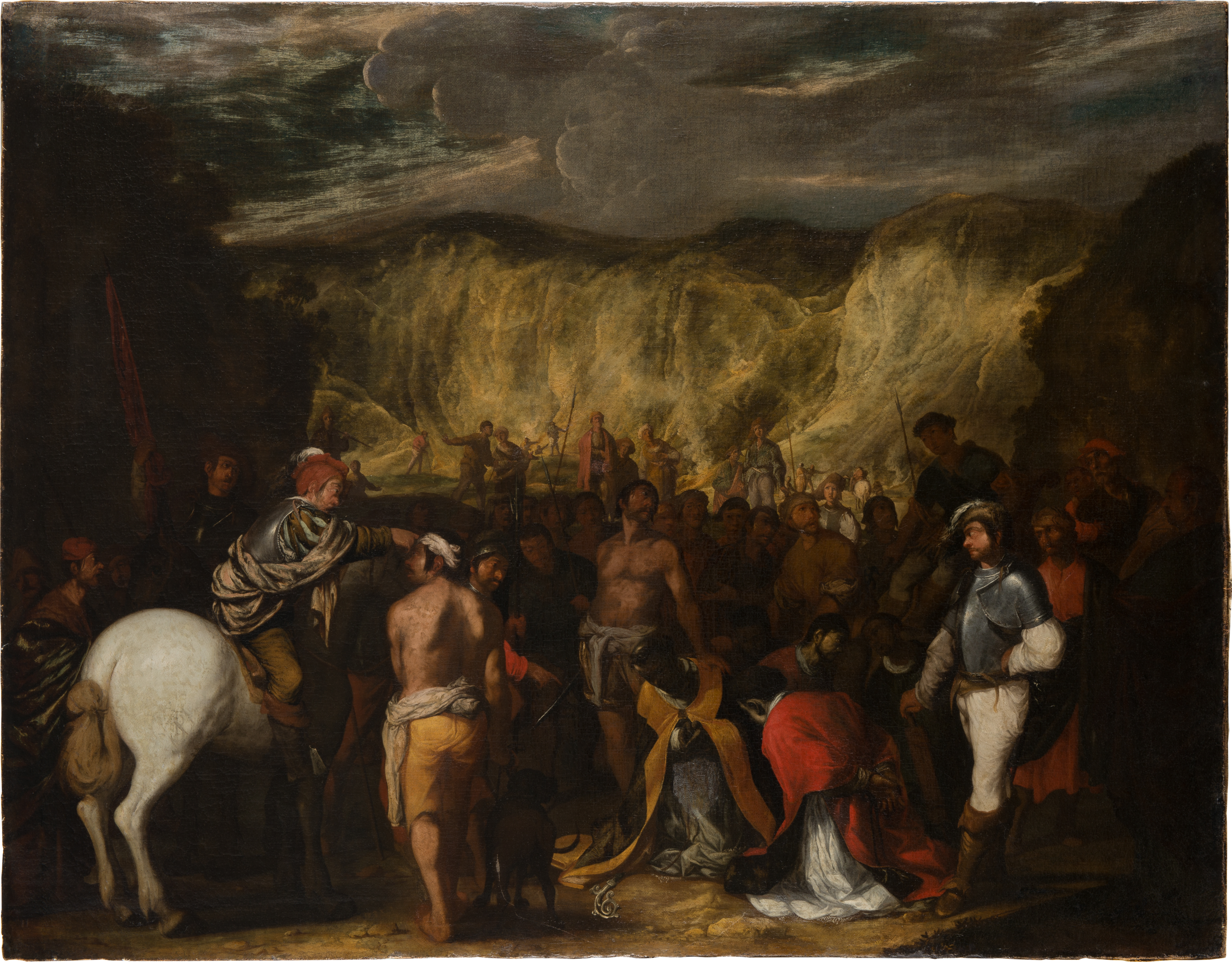 Le martyre de saint Janvier et de ses compagnons - Salvator Rosa image 1 copie de tableau peinte à la main