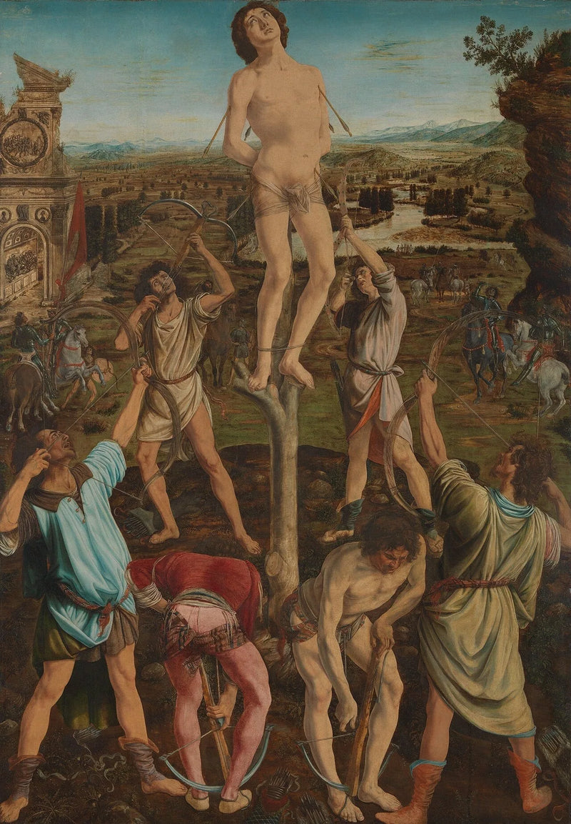 Den hellige Sebastians lidelse - Antonio Pollaiuolo