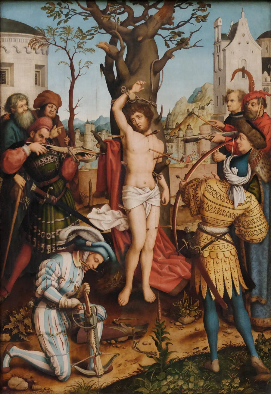 Le martyre de Saint Sébastien - Hans Holbein the Elder image 1 reproduction d’œuvre d’art à l’huile