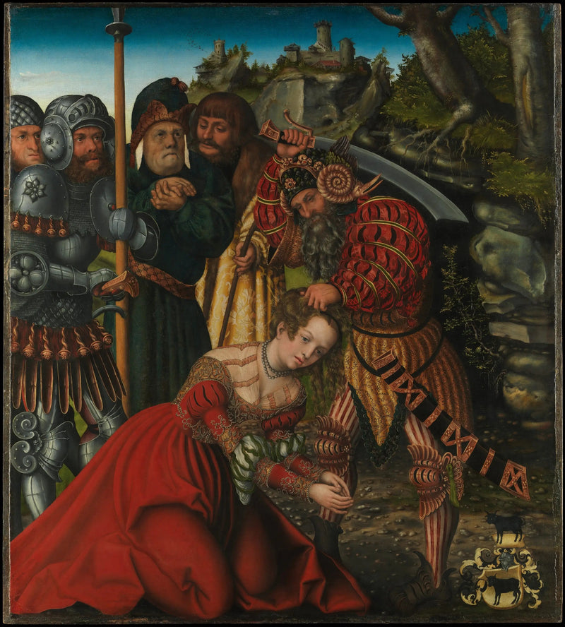 Den hellige Barbara's lidelse - Lucas Cranach den eldre