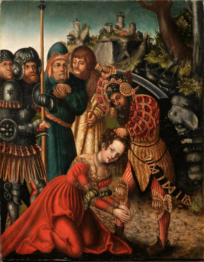 Den hellige Barbara's lidelse - Lucas Cranach den eldre