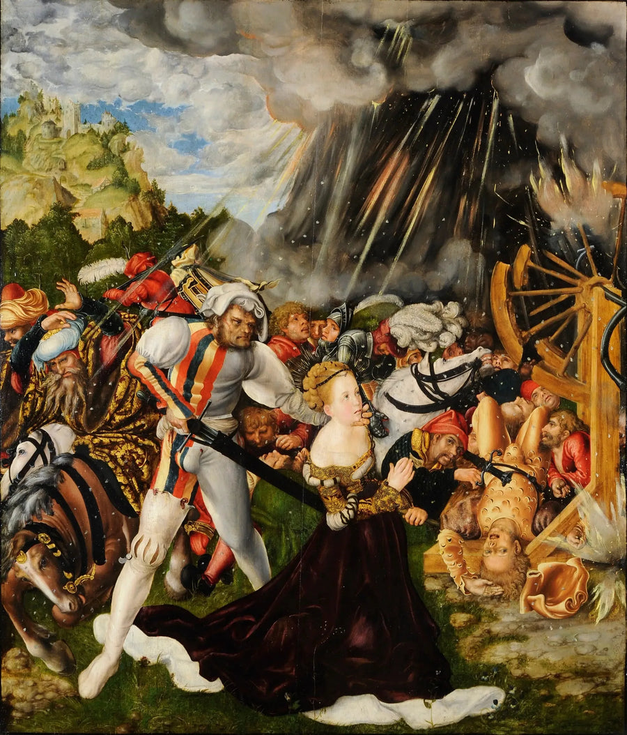 Den hellige Katarinas lidelse - Lucas Cranach den eldre