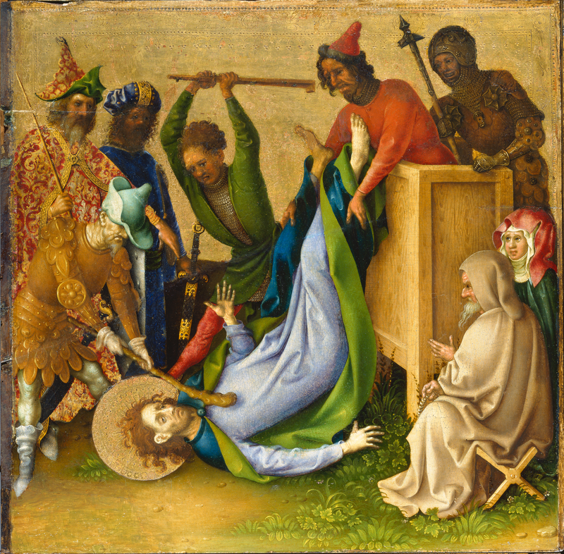 De apostlenes martyrdom: martyrdomen til Saint Jakob den Yngre - Stefan Lochner