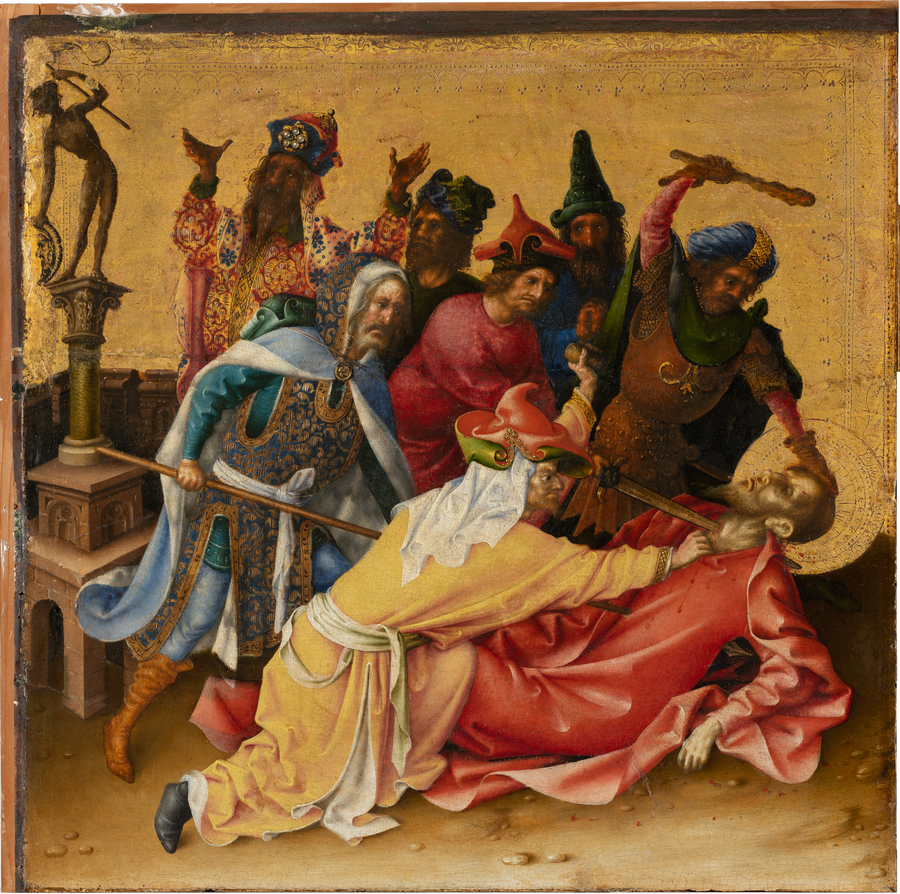 Apostlenes martyrdød: Saint Thomas' martyrdød - Stefan Lochner