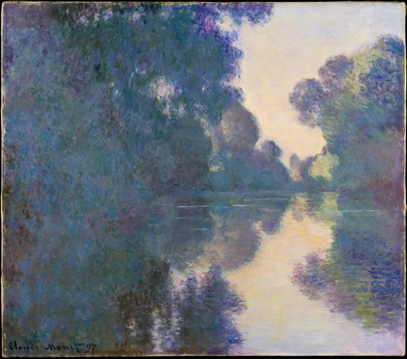 Morgenen ved Seinen nær Giverny - Claude Monet
