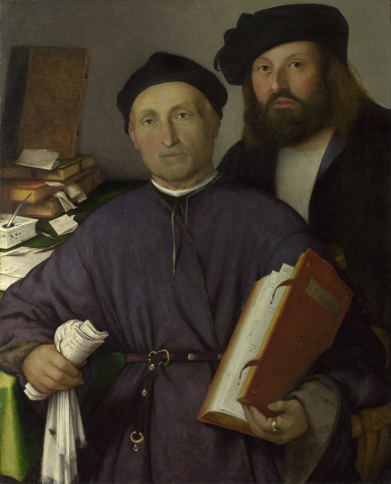 Legen Giovanni Agostino della Torre og hans sønn Niccolò - Lorenzo Lotto