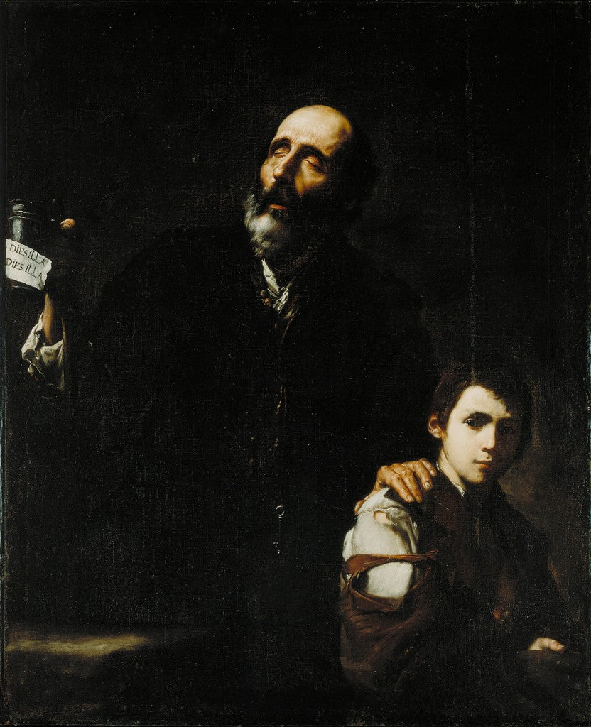 Den blinde tiggeren og hans gutt - Jusepe de Ribera
