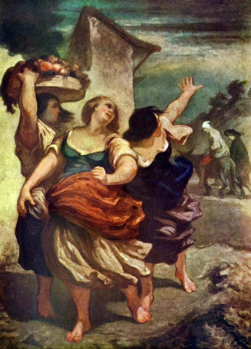 Mølleren, sønnen hans og eselen - Honoré Daumier