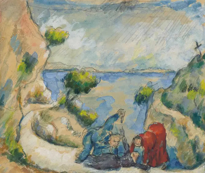 Drapet i ravinen - Paul Cézanne