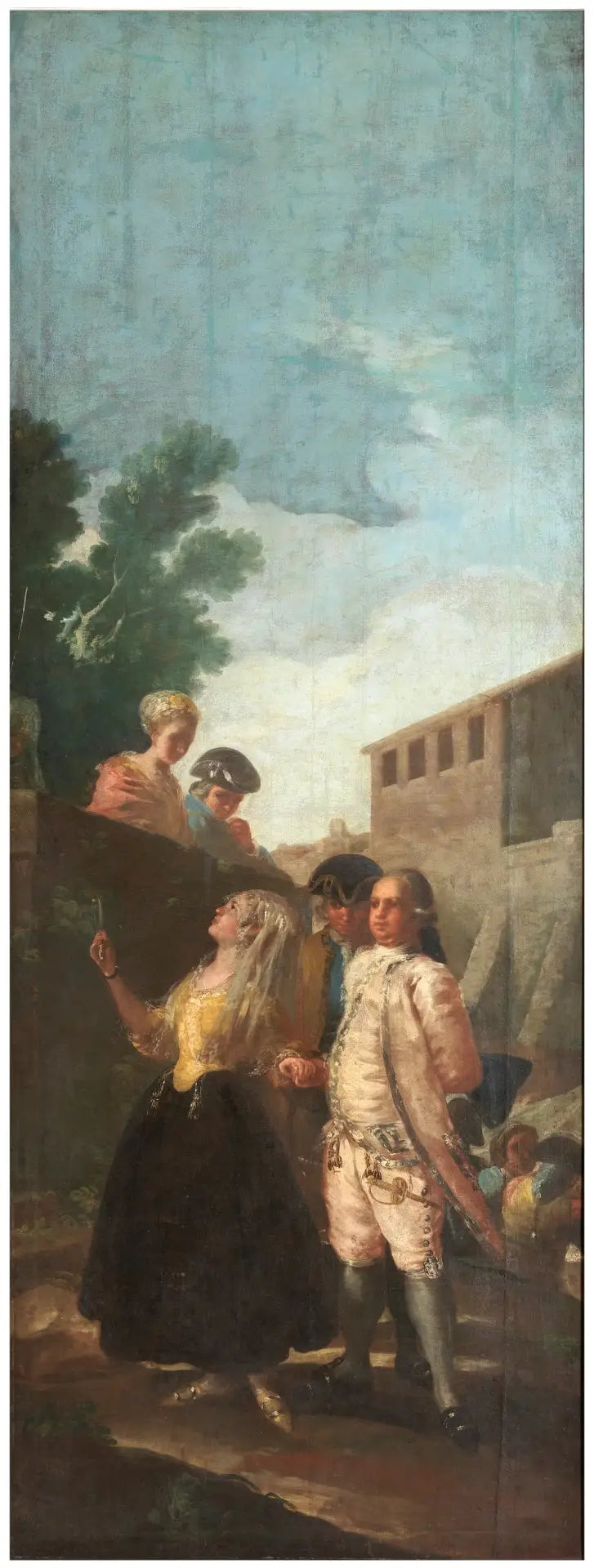 Den militære og damen - Francisco de Goya