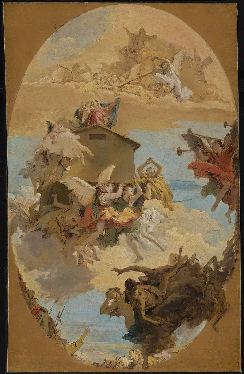 Mirakelet av Den hellige hus av Lorette - Giovanni Battista Tiepolo