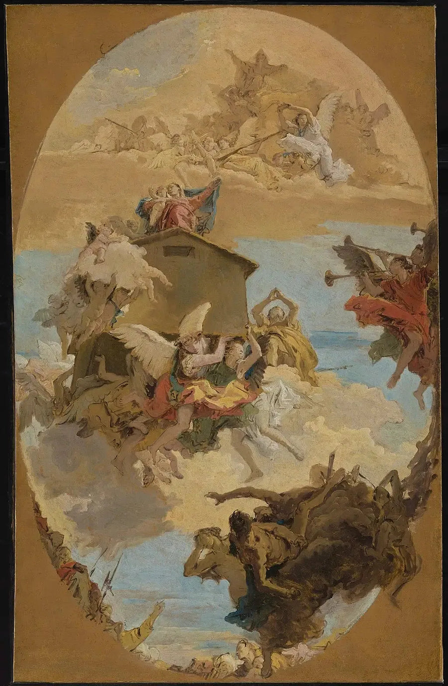 Mirakelet av Den hellige hus av Lorette - Giovanni Battista Tiepolo