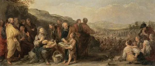 Mirakelet med brød og fisk - Bartolomé Esteban Murillo

Source:
Le miracle des pains et des poissons - Bartolomé Esteban Murillo