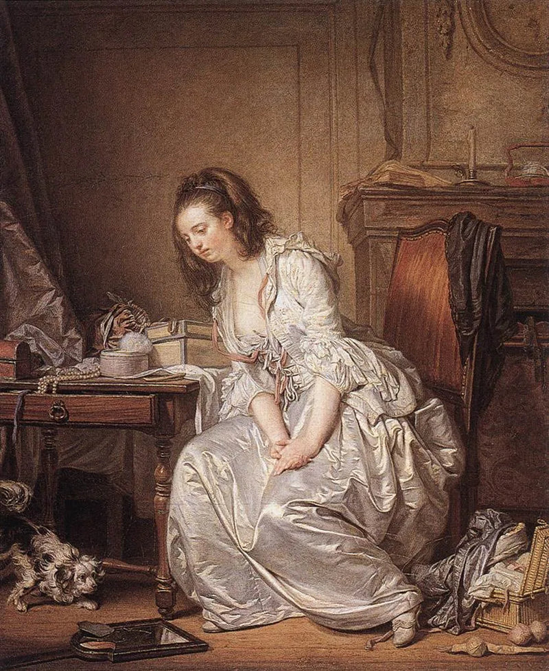 Det knuste speilet - Jean-Baptiste Greuze