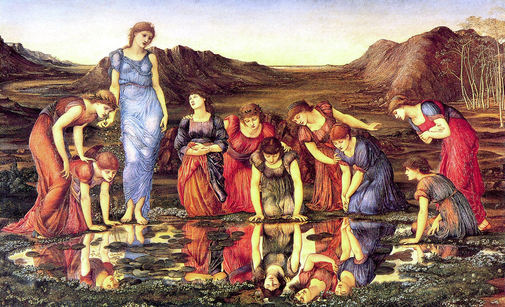 Le Miroir de Vénus - Edward Burne-Jones image 1 reproduction de peinture à l’huile