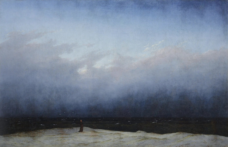 Munk ved havet - Caspar David Friedrich