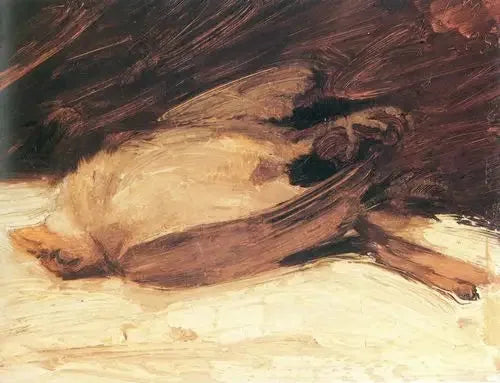 Den døde spurven - Franz Marc