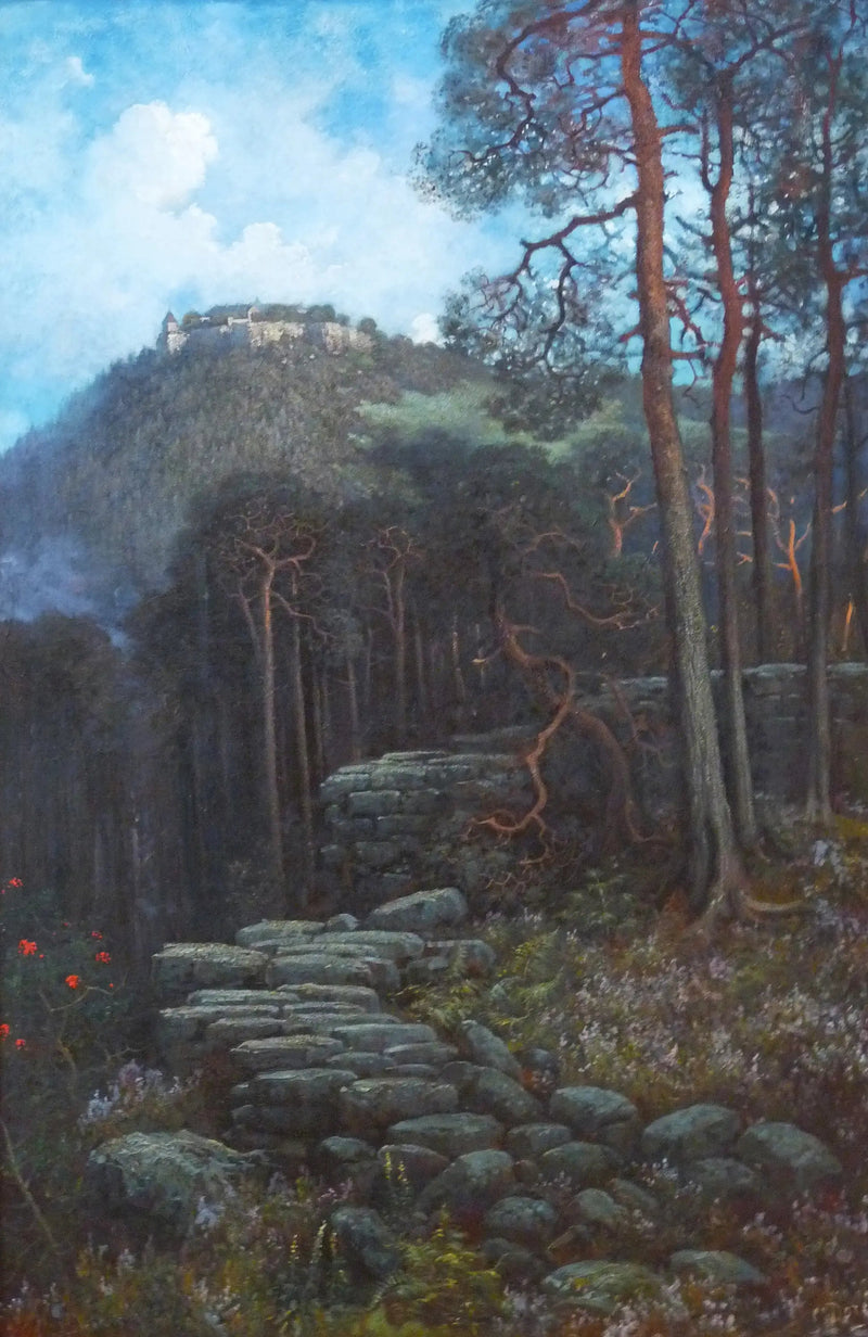 Mont Sainte-Odile med den hedenske muren - Gustave Doré
